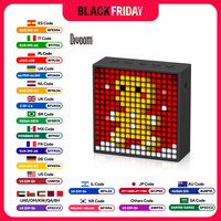 Divoom Timebox Evo Bluetooth Portable Speaker with Clock Alarm Programmable LED Display for Pixel Art Creation Unique Gift