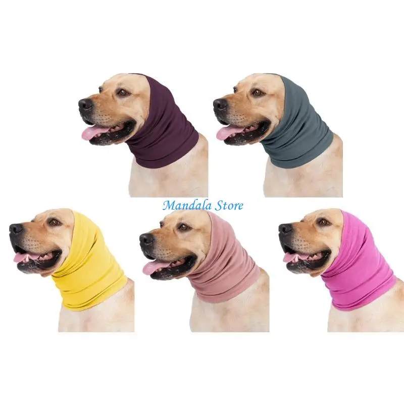 

U2JC Smooth Dog Head Wrap Ease Nervousness and Fear in Dogs for Separation Anxiety
