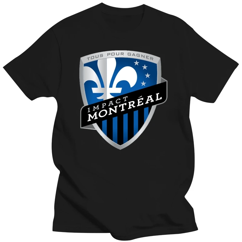 NEW MLS Montreal Impact Mens Oversized Logo Short Sleeve T-Shirt Size L 190306188820