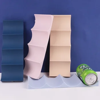 Portabottiglie per vino in plastica impilabile Portabottiglie per vino Portabottiglie per armadietto per vino e portaoggetti Dropship Supporto da parete per champagne