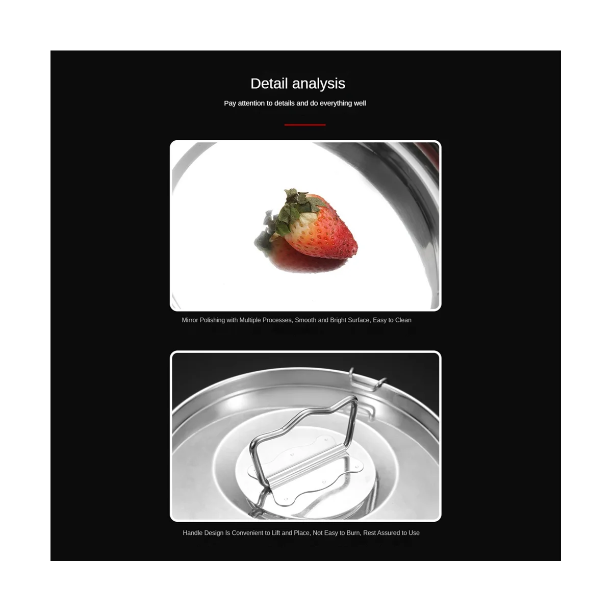 Flan Pan Flanera 몰드, 뚜껑이 달린 스테인리스 스틸 플랜 몰드, 6 쿼트 냄비