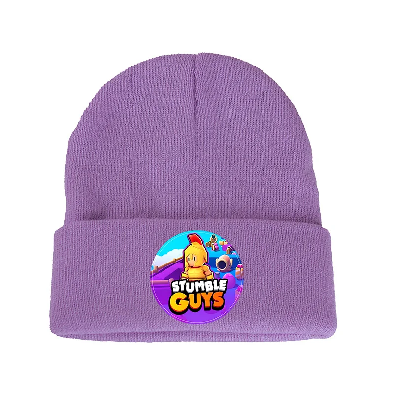 Stumble-gorros de lana acrílica para niño y niña, gorro de punto con dibujos animados, ideal para regalo de Navidad, Invierno