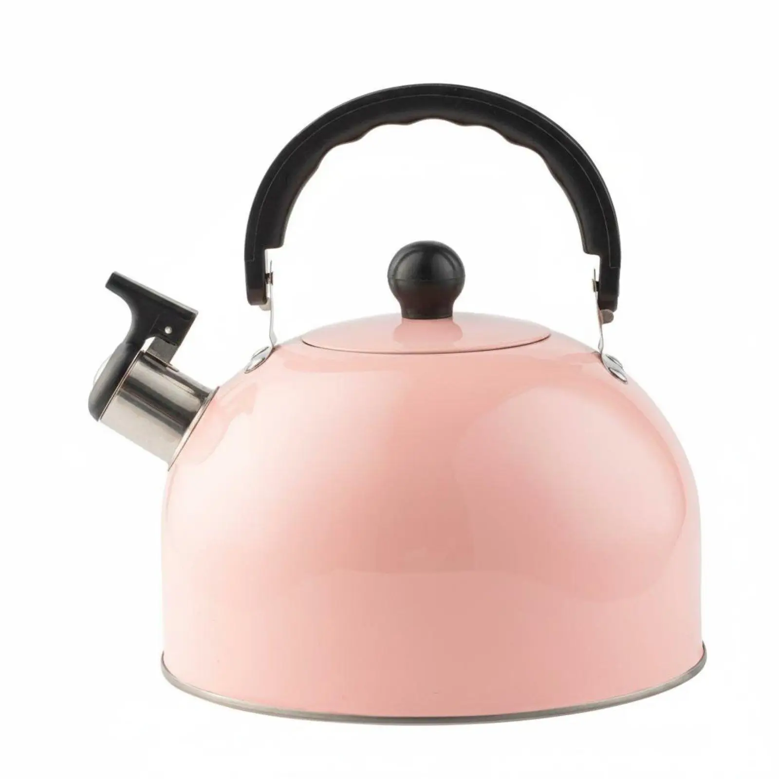 Food Grade Pink Whistling Kettle Stovetop 3L Rapid Boil Kettle for Home Coffee Tea and Hot Chocolate
