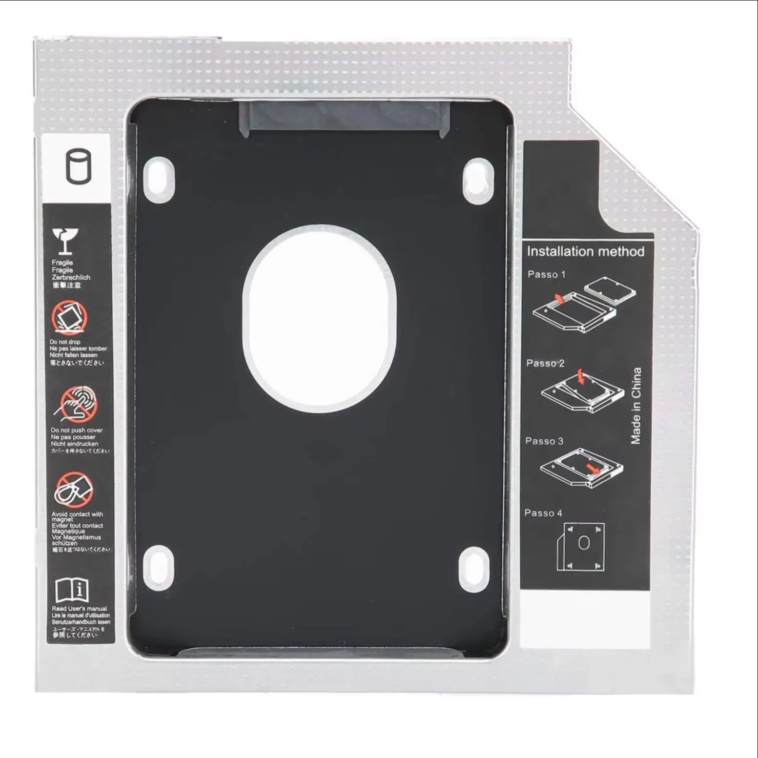 

9.0mm 2nd Hard Drive Optical bay Caddy for Asus X750LN X550LB B551LG K551LB R510CA R556L K56ca K56cb K56cm N550JK G551JM F553M