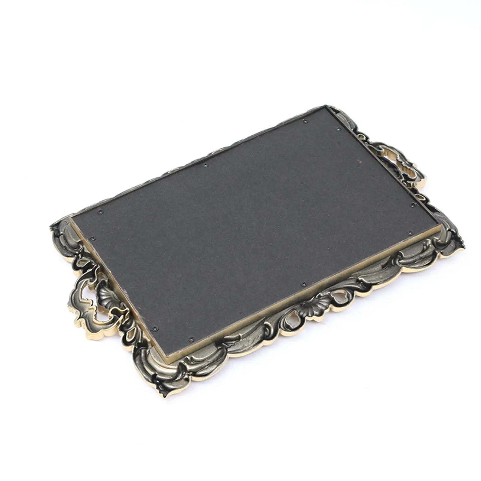 Retro Makeup Mirror Cosmetic Mirror Multifunctional Decorative Mirror Tray