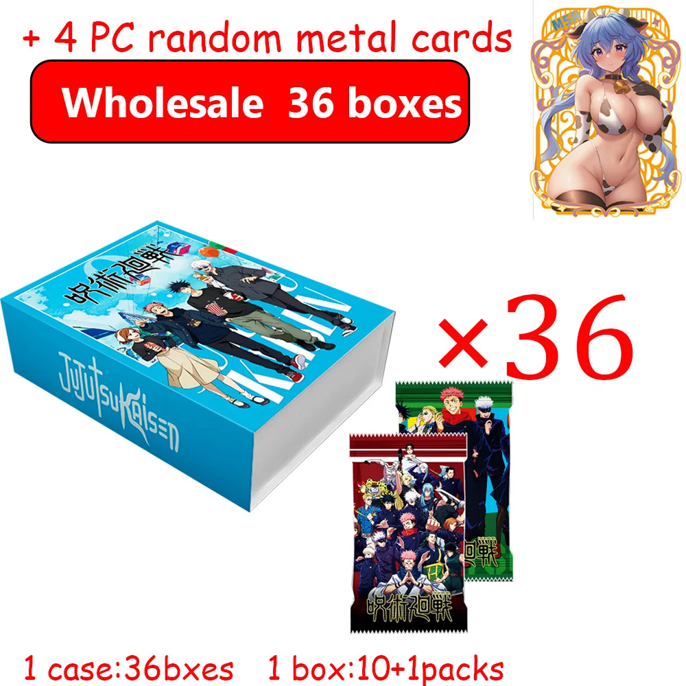 

Wholesale Newest Jujutsu Kaisen Collection Card JJK Booster Box Gojo Satoru Nanami Sukuna CCG TCG Hobbies Chrismas Gift