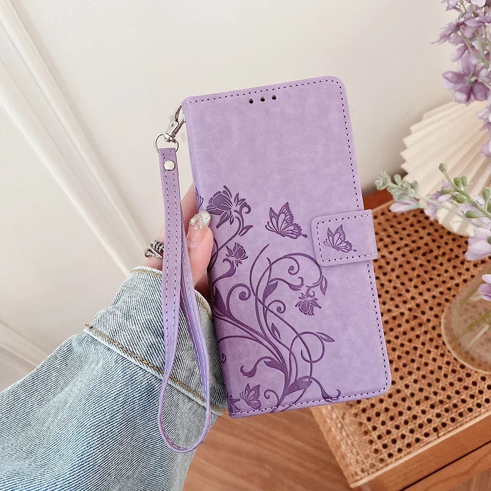 Fashion Leather Case Wallet Magnetic Buckle Flip Leather Case for