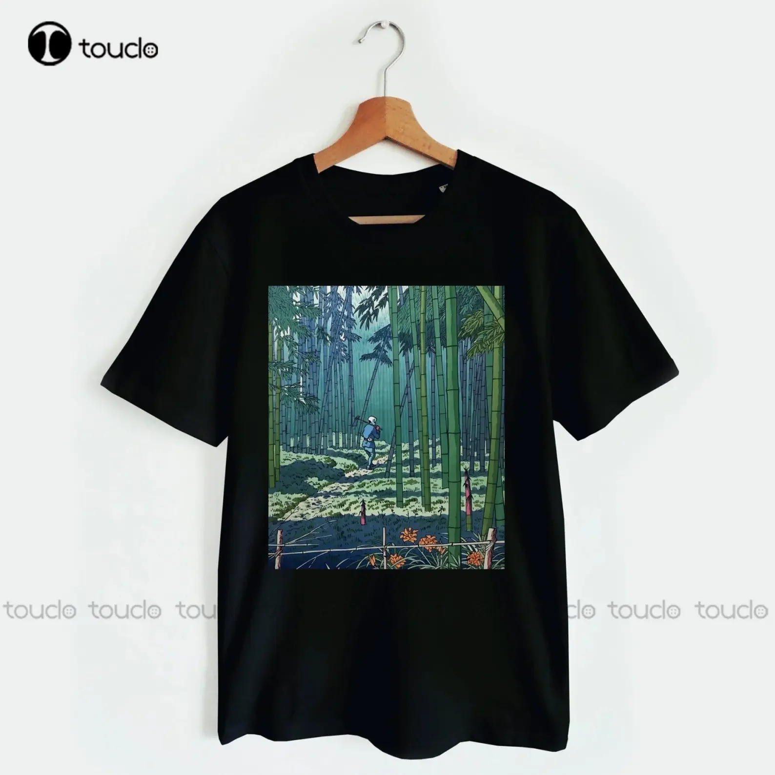 Japanese Bamboo Grove T-Shirt - Japanese Vintage Art Shirt Japan Nature 3Xl Shirts For Men Funny Art Streetwear Cartoon Tee