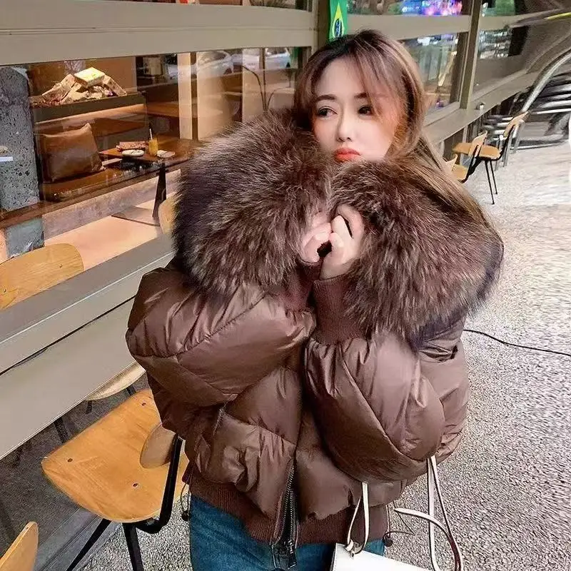 Giacca Parka in piumino di cotone da donna 2025 Cappotto caldo da donna di nuova moda di alta qualità Capispalla corto femminile versatile coreano