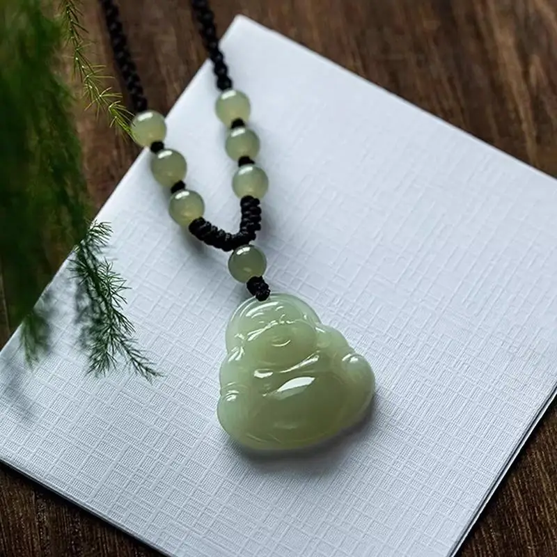 Maitreya Pendant Statue Necklace Fashionable Women's Wealth Jewelry Gifts
