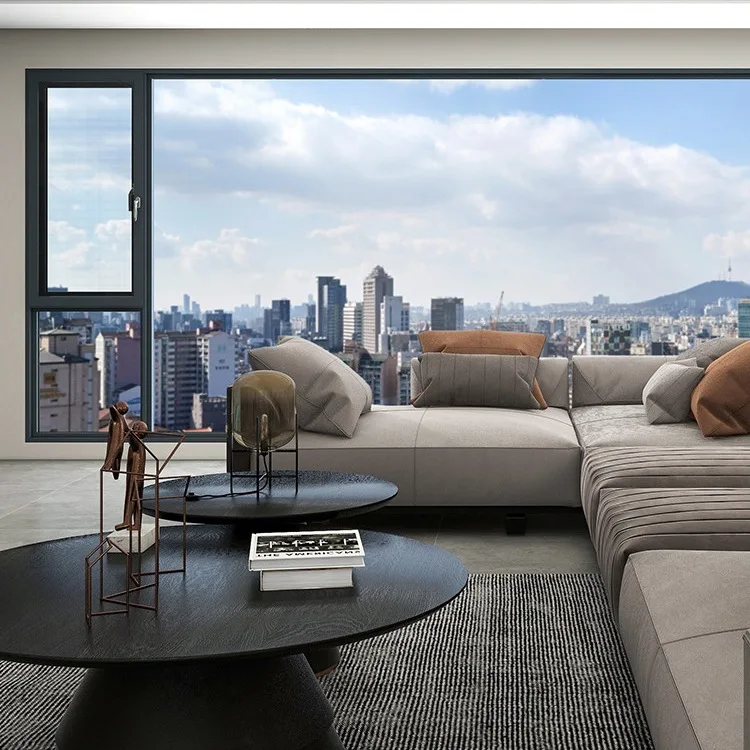 Large glass soundproof floor-to-ceiling windows, windows, balconies, aluminum alloys