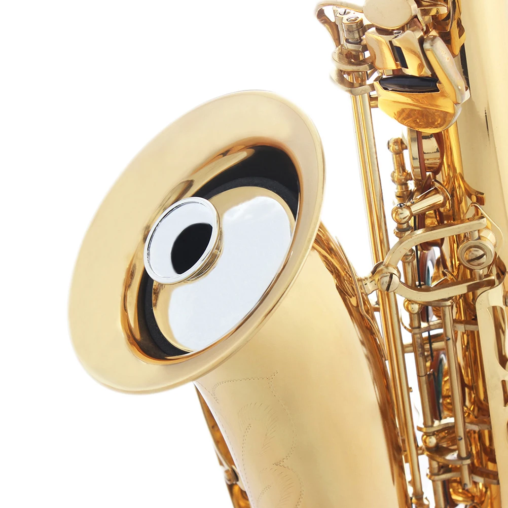 

3pcs Saxophone Mute Alto Practice Round Noise Dampener Abs Material Lightweight Easy Install Compact Carry Instrument