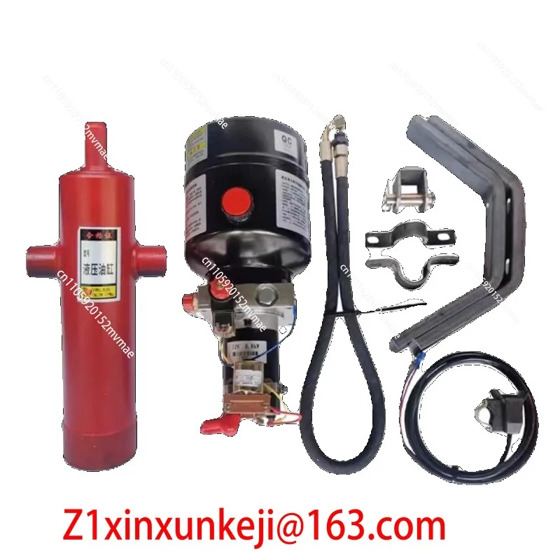 Electric Fuel Vehicle Modification Hydraulic Dump Tipping Bucket Electronically Controlled Lifting 12/60/72/48V