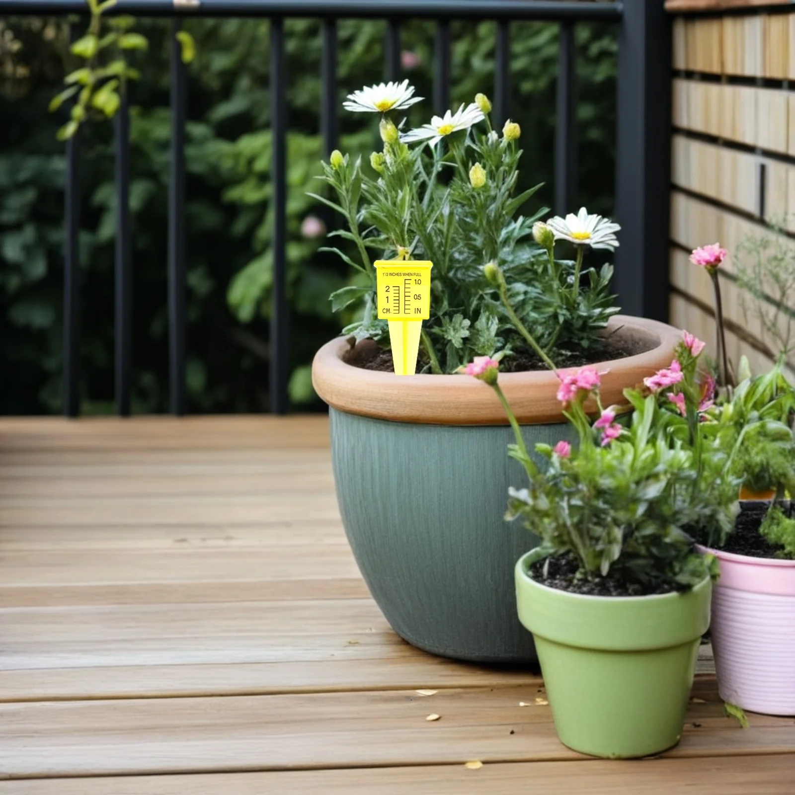 

4 Pcs Rain Gauge Measuring Rainwater Meter Outdoor Gauges for Plants Decorate Outdoors Plastic Garden Lawn Cups