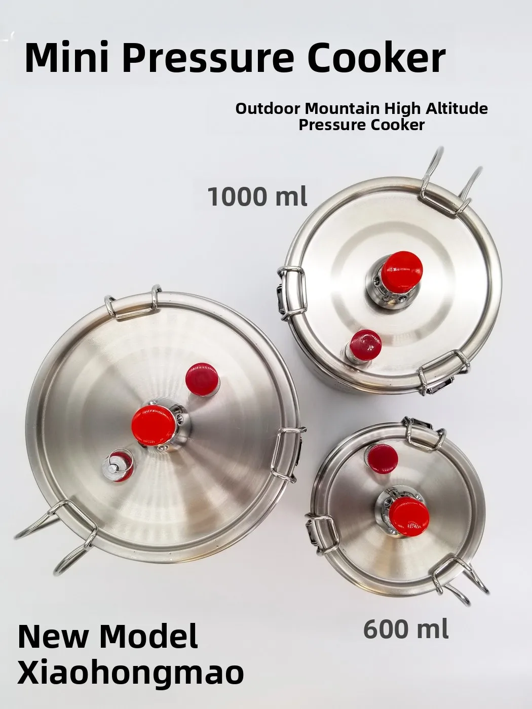 

Portable High-Prure Cooker Lightweight Outdoor Cam Fiing Hiking Mountain Climbing Stainl Steel Prure Cooker