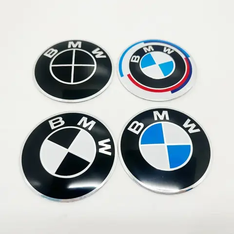 4개 56/60/65/70mm 휠 센터 스티커 엠블럼 림 캡 허브 커버 로고 배지 데칼 BMW F07 F90 F10 F11 F18 G30 G31 E60 E61용