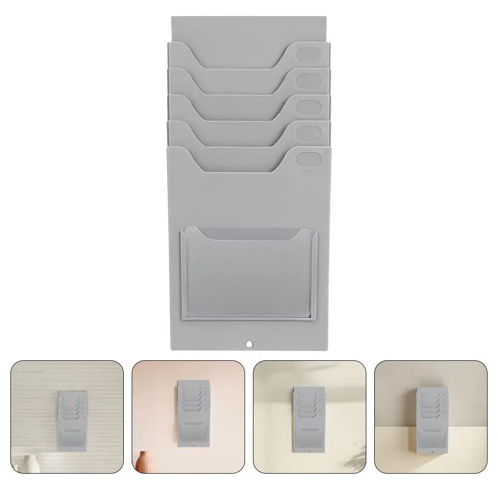 2Pcs Material Card Rack Wall Mount Card Holder for Business Cards Office Attendance Tracking Hotel Room Cards Organizer Stand