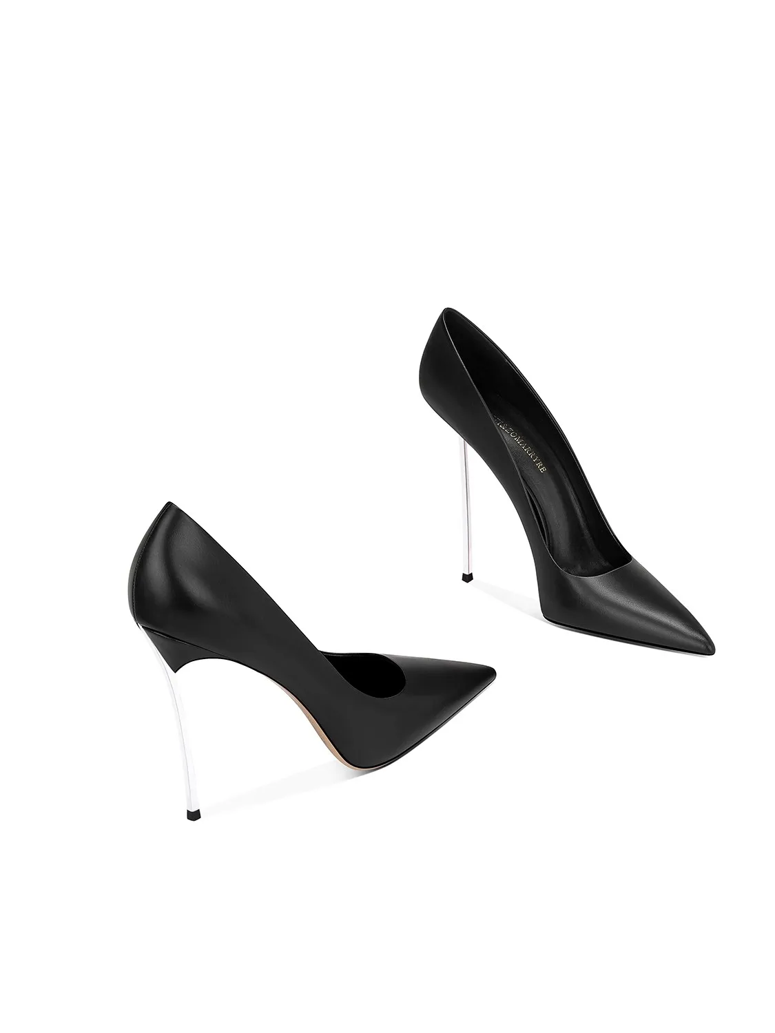 كعب معدني خنجر ربيع جديد أشار تو الفم الضحلة مثير OL العمل حذا فردي للسيدات مأدبة كبيرة الحجم صغيرة الحجم أحذية نسائية #5