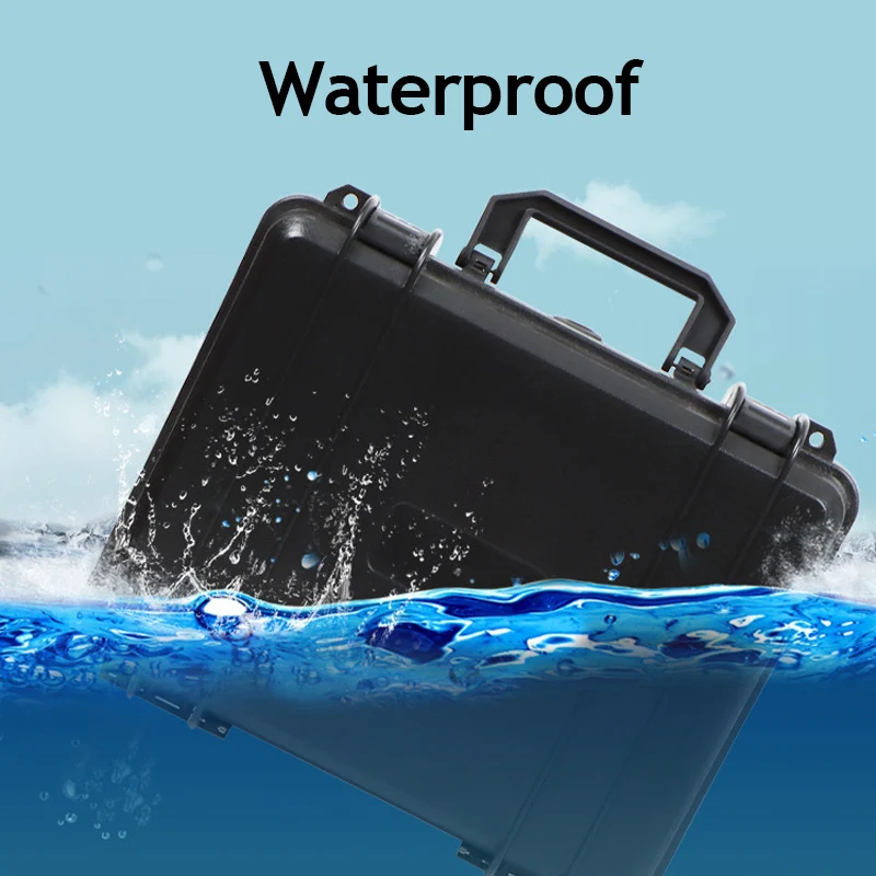 ABS Plastic Toolbox Waterproof Hard Case Shockproof Tool Box For Mechanics Suitcase Tools Storage Box Equipment Pelican Case