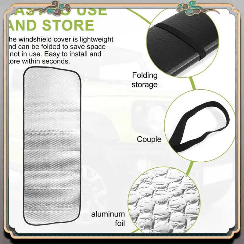 Reliable-Car Windshield Sunshade Shade Cover For Suzuki JIMNY 2019 2020 Insulation Protection Sun Visor Accessories