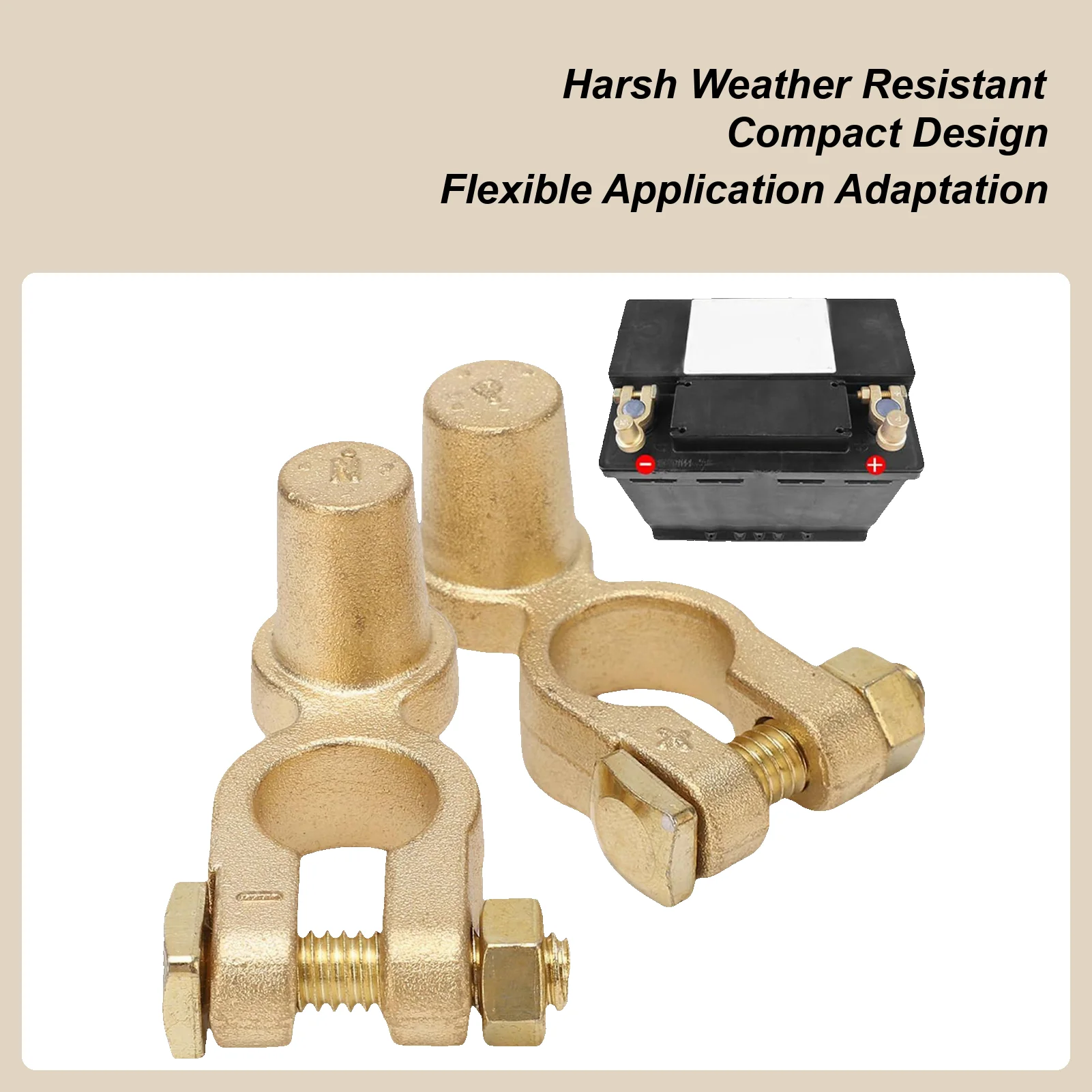 

Battery Terminal Adapter Vehicle Electrical System Tools Weatherproof Battery Post Extender For SUV RV Truck Automotive Offroad