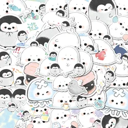 40pcs Cartoon Seal Penguin Stickers Can Be Used To Decorate Luggage Mirrors, Cabinets, Car Water Bottles, Etc., Self-Pasting