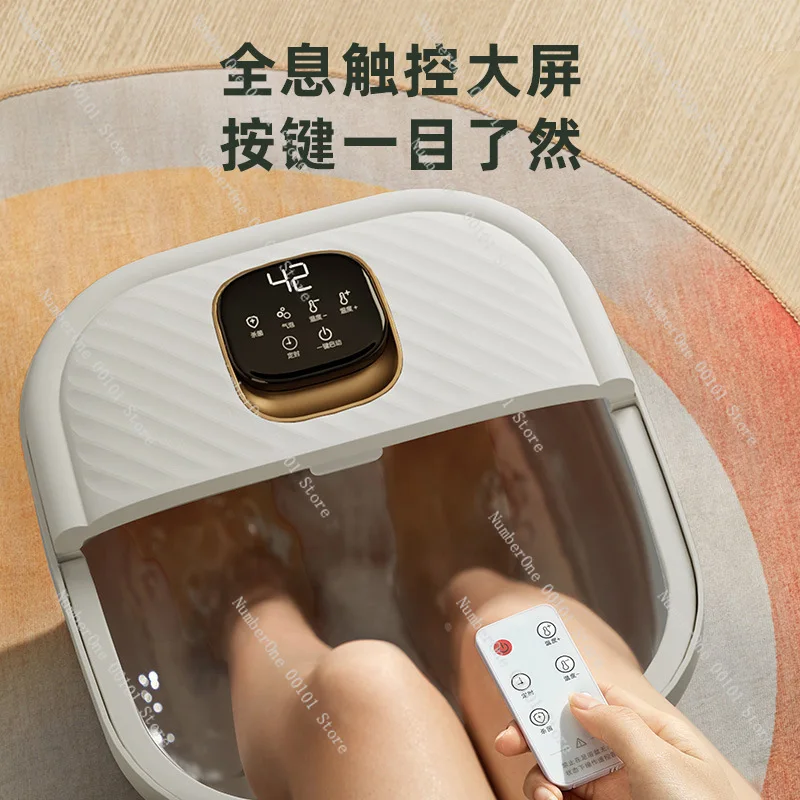 Foldable foot soaking bucket Intelligent electric heating Portable massage