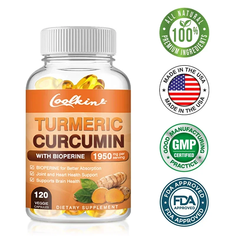 

Curcumin Supplement with Piperine 1500 mg High Potency, Premium Joint Supplement