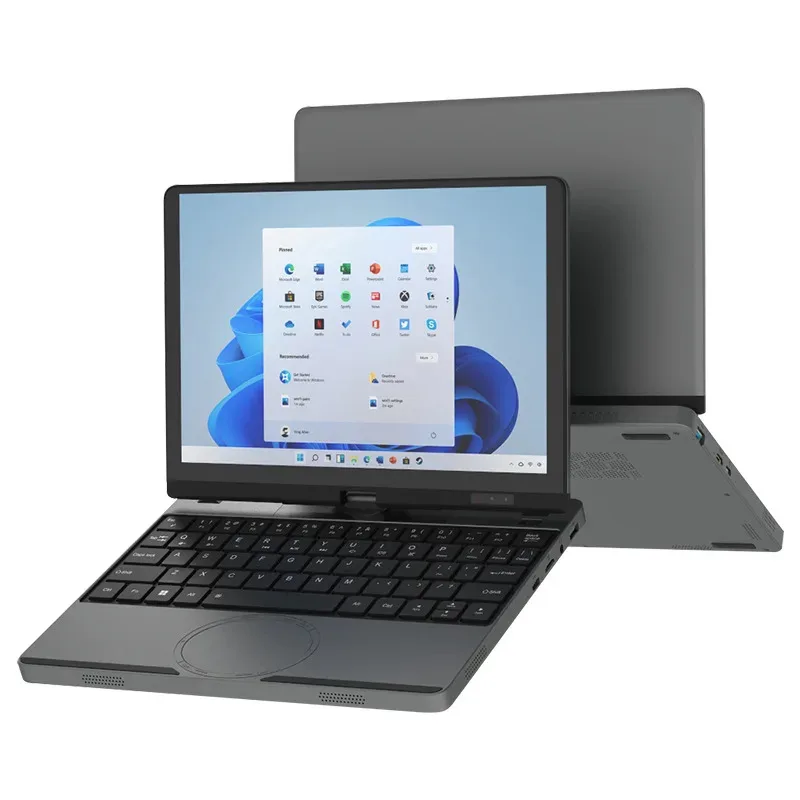 Computer portatile mini touch screen da 10,5 pollici in metallo, mini PC tascabile