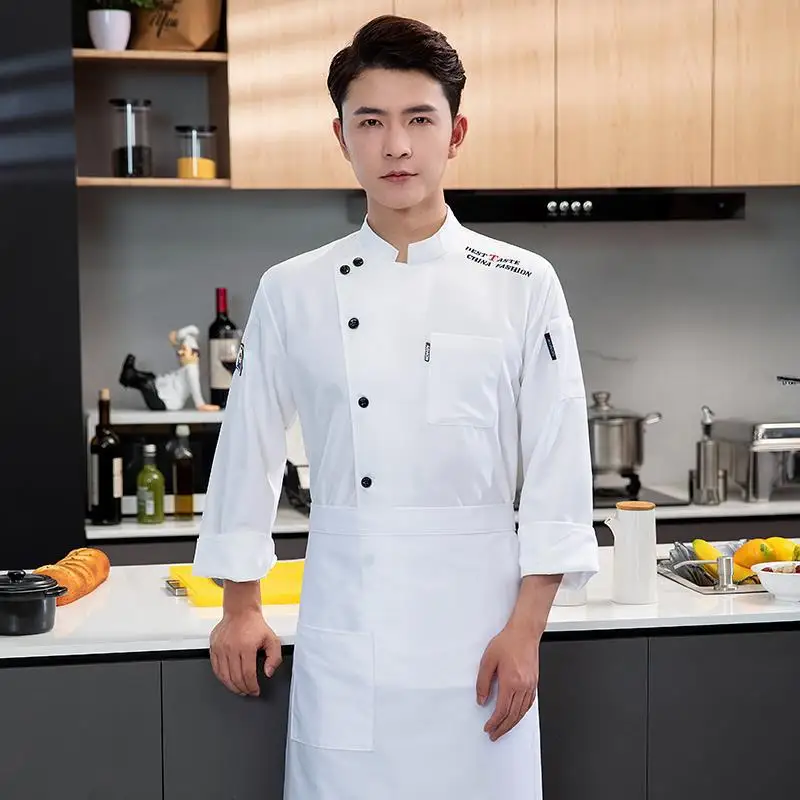 Uniform Long Sleeve Hotel Dining Kitchen Clothes Western Restaurant Chef Work Wear