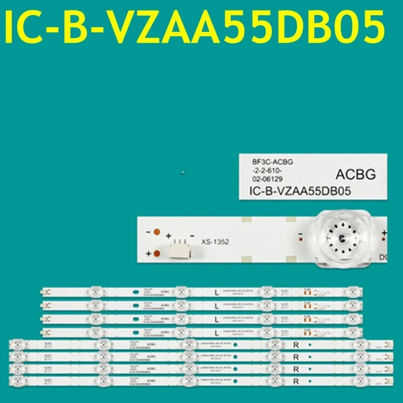 12set LED Strip For OD20 3030 2W3V UN55NU7095G_4X9_2W_MCPCB IC-B-VZAA55DB05 HG55AJ630UJJ