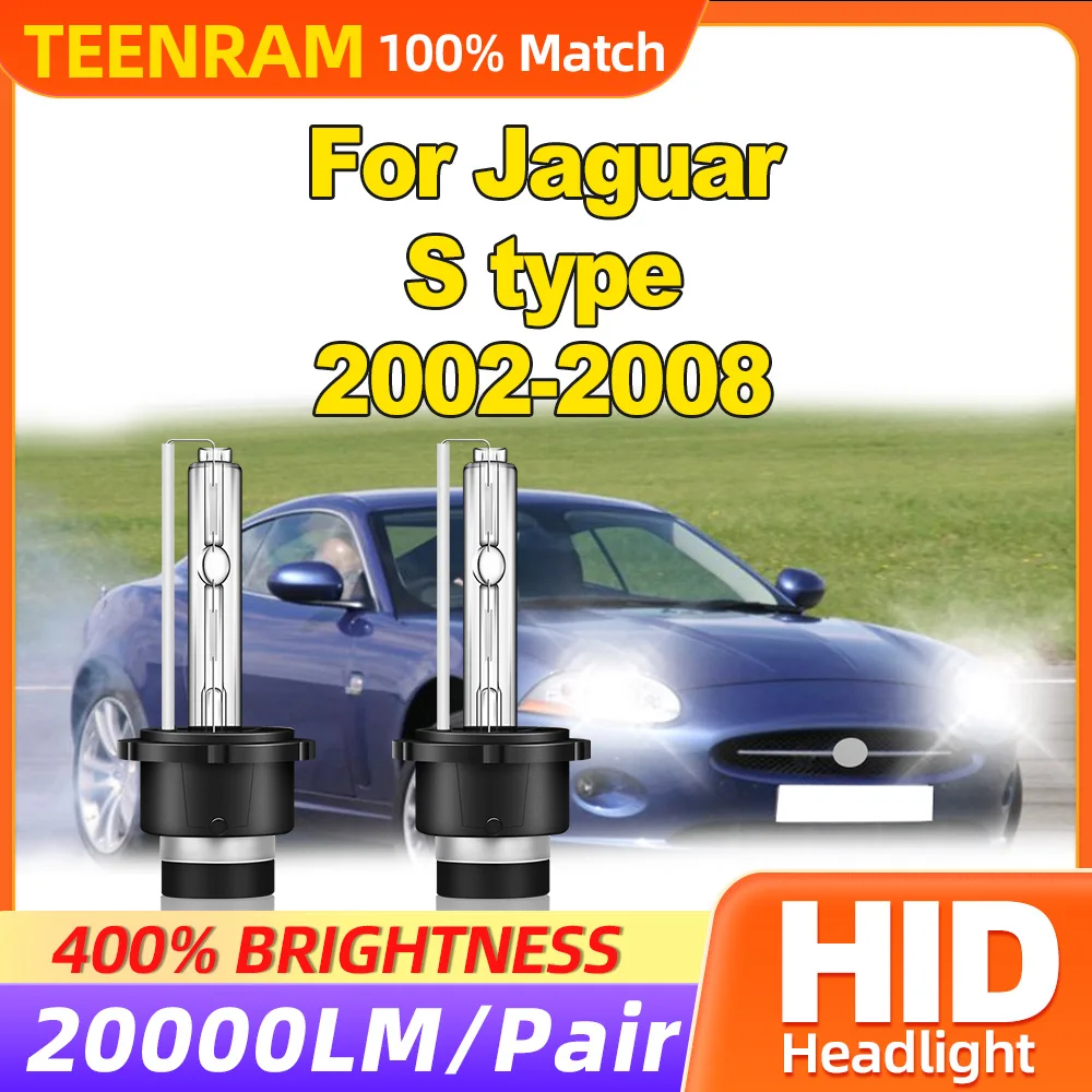 35W Xenon Headlight Bulbs 20000LM Xenon Lights 12V LED Headlamp 6000K White For Jaguar S type 2002 2003 2004 2005 2006 2007 2008