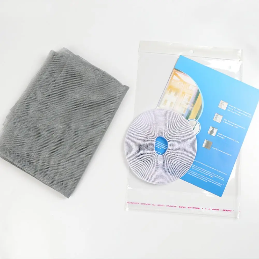 Self Adhesive Window Screen Net Invisible Anti Mosquito Protector DIY Mesh Curtain Breathable Home Hardware