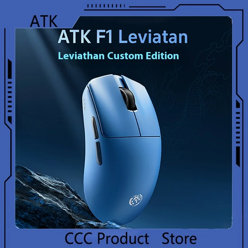 ATKxLEV F1 Co Branded Customized Edition Esports Wireless Mouse With No Holes Lightweight Ergonomic Design Office Games Gifts