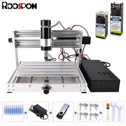 Fraiseuse CNC en métal et aluminium avec broche de 3018 W, graveur laser 80W, contrôle GRBL, routeur à bois, travail de calcul, 500 max