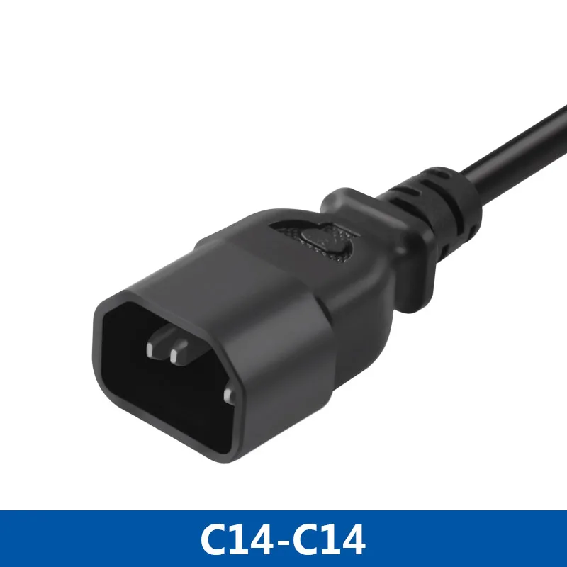 UPS extension cable, PDU computer server power cable, C14-C14, computer room male plug, C14 to C14