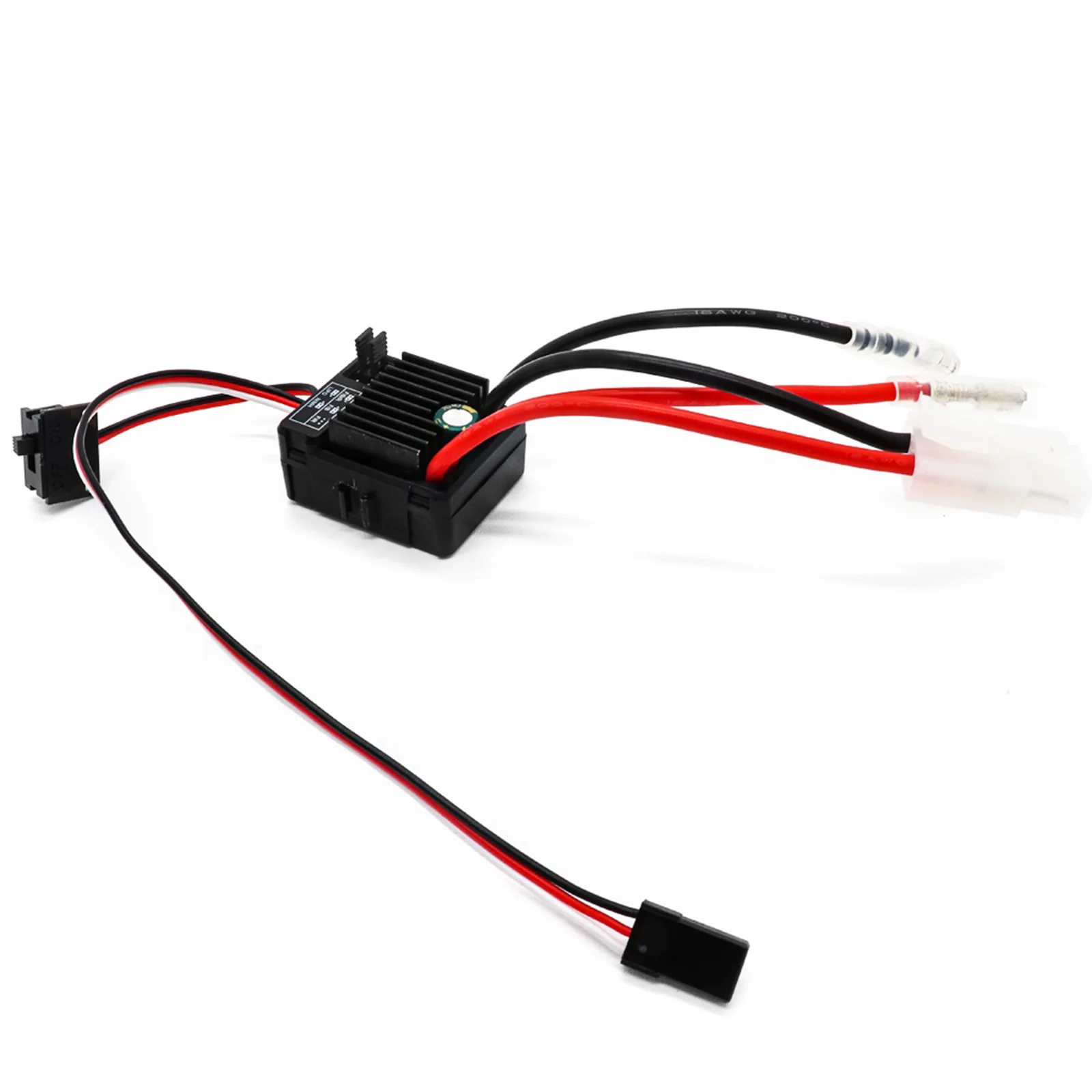 

RCXAZ Waterproof RC 1060 60A Brushed ESC for 1/10 RC Car/Boat Axial SCX10 Traxxas Hsp Crawler
