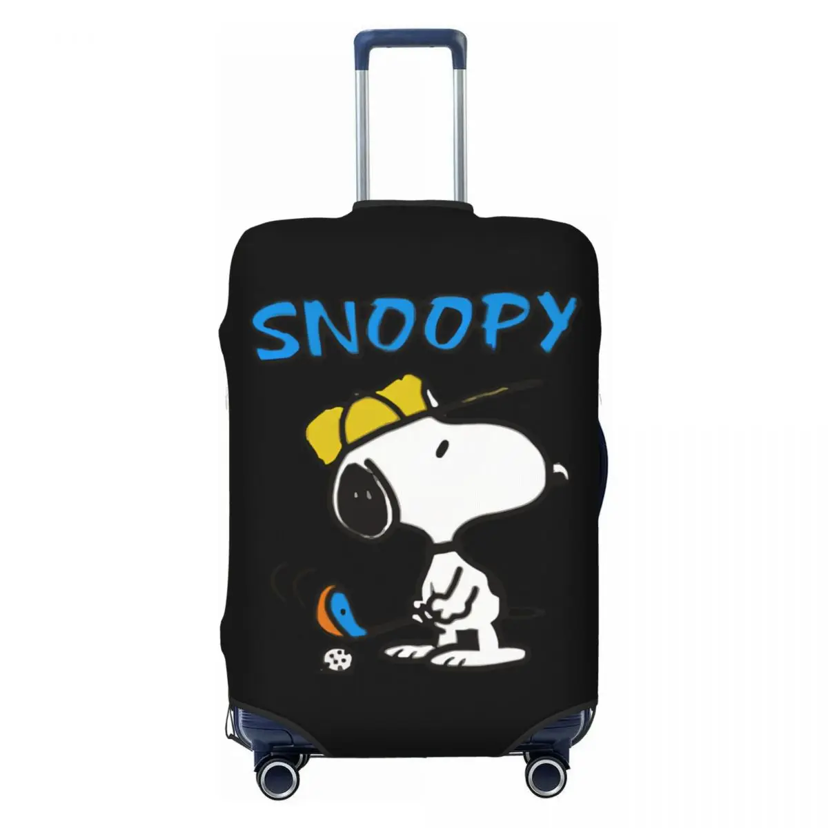 

Snoopy Golf Suitcase Cover Washable Beagle Dog Travel Luggage Covers for 18-32 inch