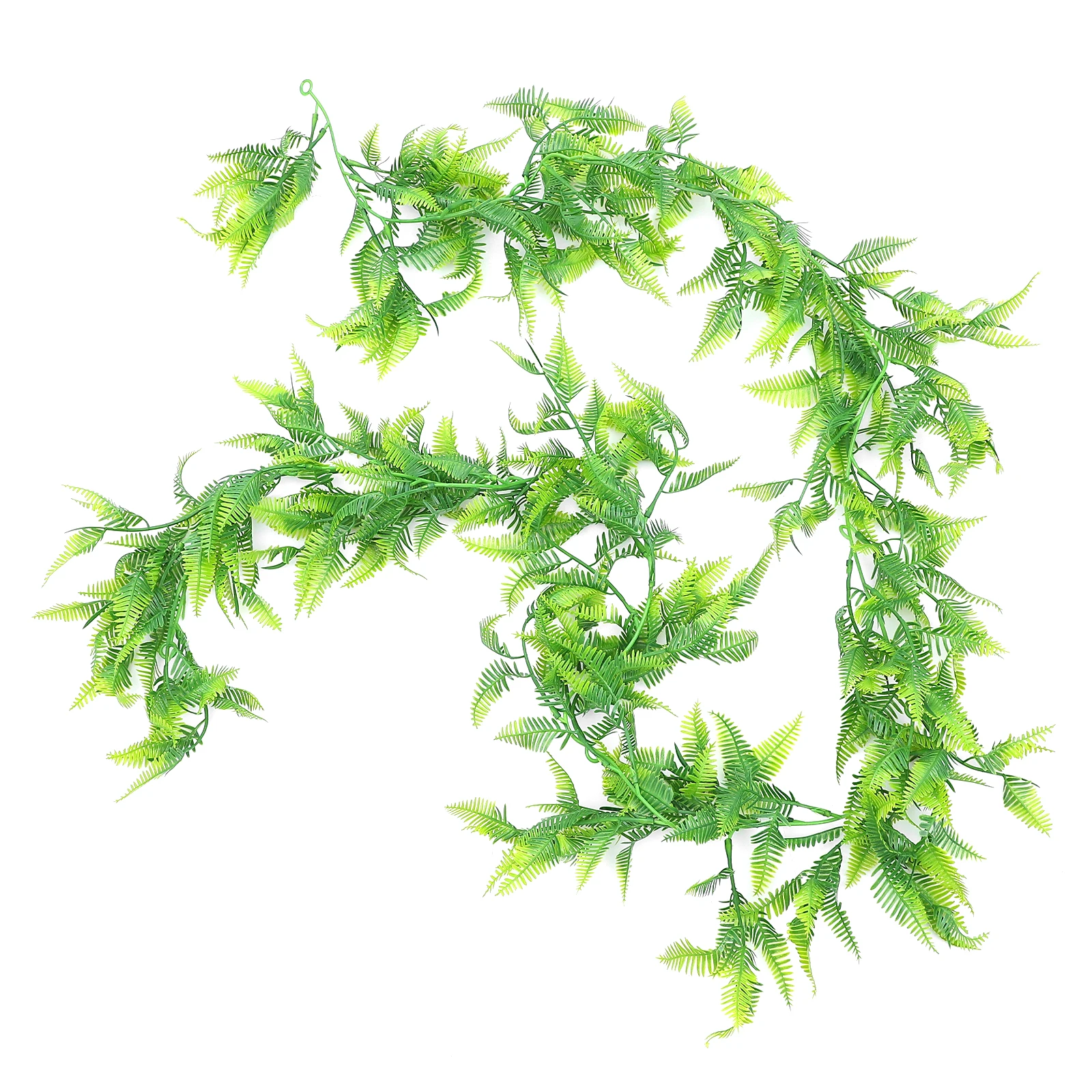 

1Pcs Artificial Leaf Vine Plastic Simulation Green Plant Wall Hanging Decorative Vine Garland for Garden Home Office
