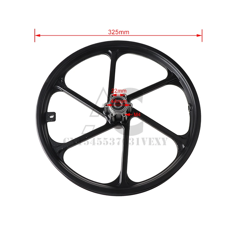 Motorcycle 16 Inch Disc Brake Aluminum Alloy Wheels for Electric Bike Scooter High Speed Adult Folding Bike Accessories