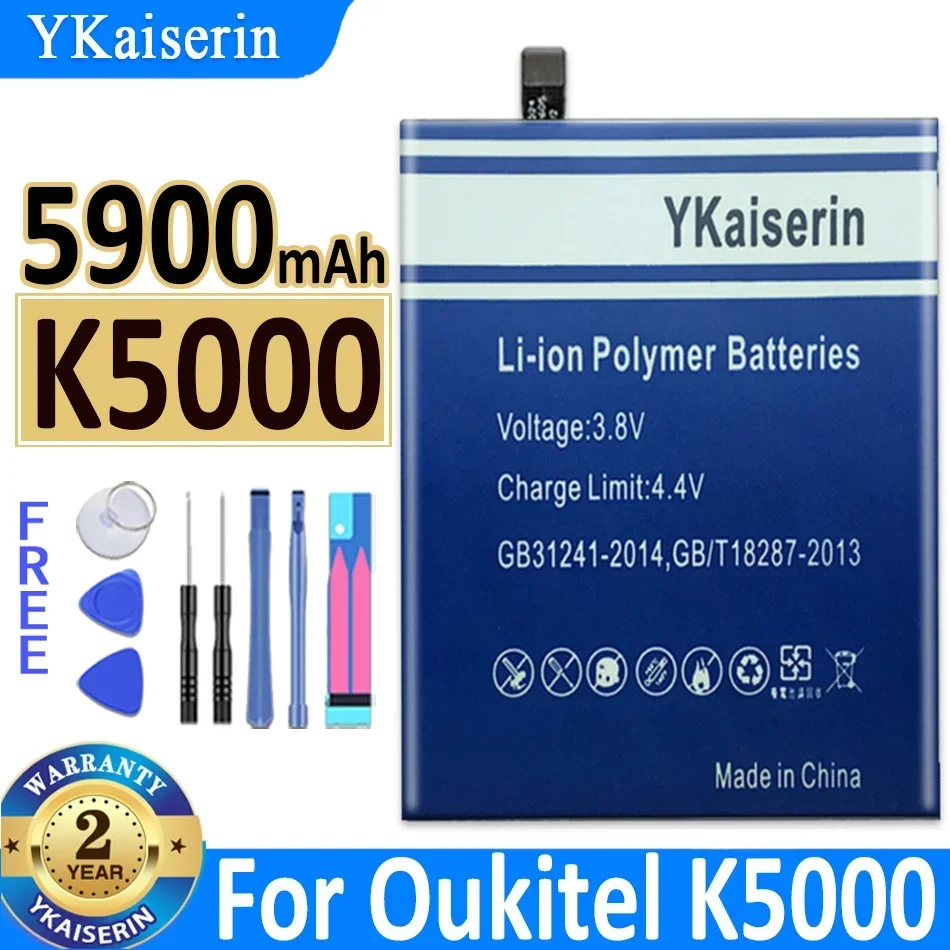 

Аккумулятор YKaiserin 5900 мАч для Oukitel K5000 Bateria