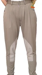 Pantalones de montar a caballo de alta calidad, calzas suaves, transpirables, delgadas, sueltas, Knickerbockers ecuestres, Chaps de carreras para regordetes