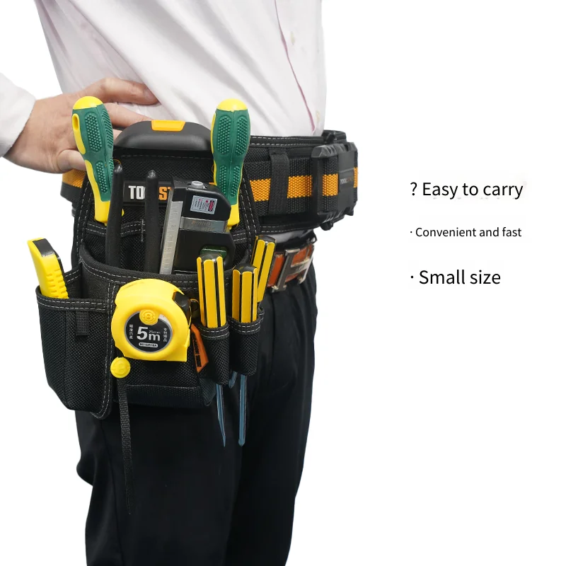 TOOLSTACK Multifunktionale Tasche Werkzeugset Hochwertige Elektriker-Gürteltasche Schwachstrom-Werkzeugset Umhängetasche Multifunktional – Detail 7
