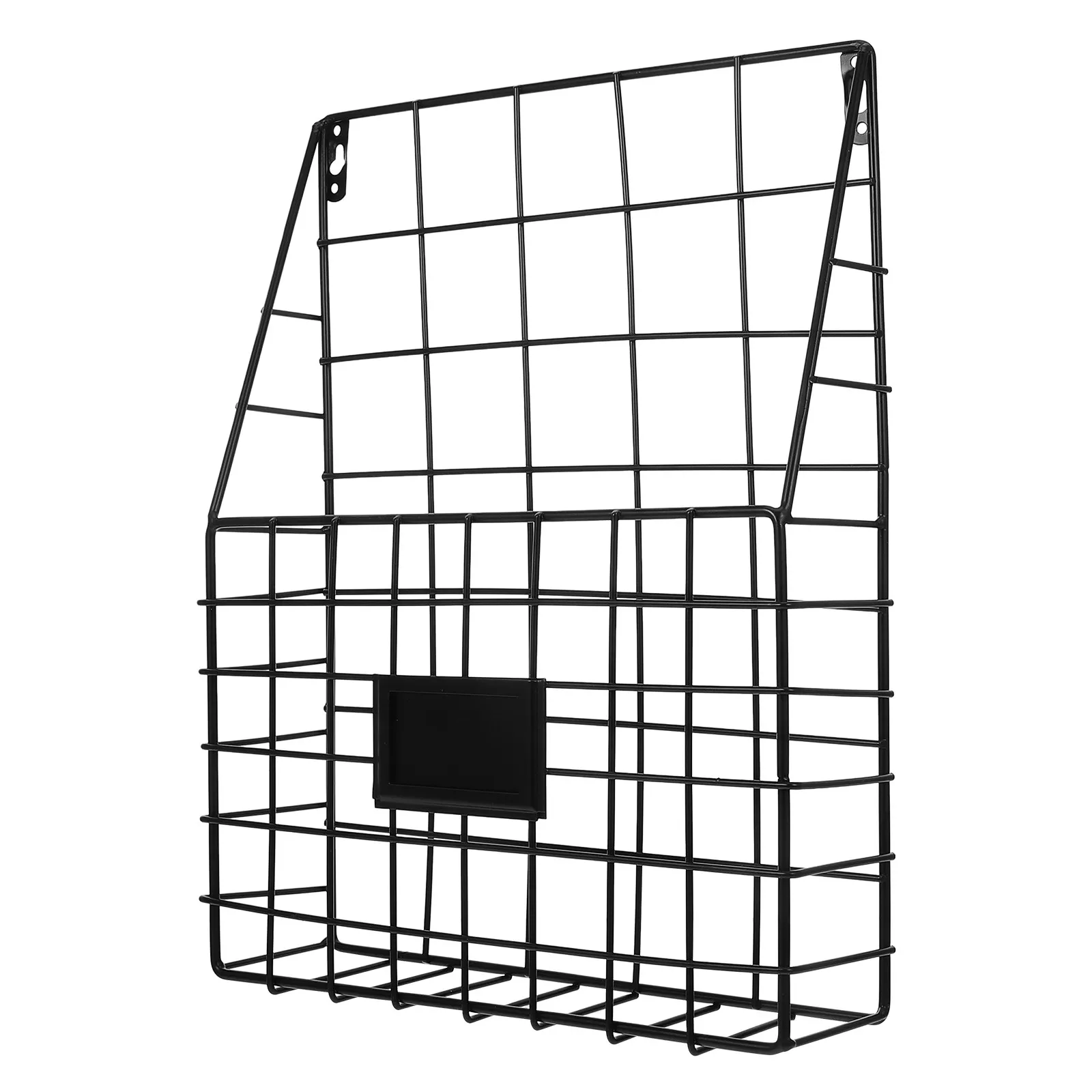 

Iron Hanging Wall Magazine Holder Decorative Wire Rack Office School Organizer Wall Mounted Storage Basket