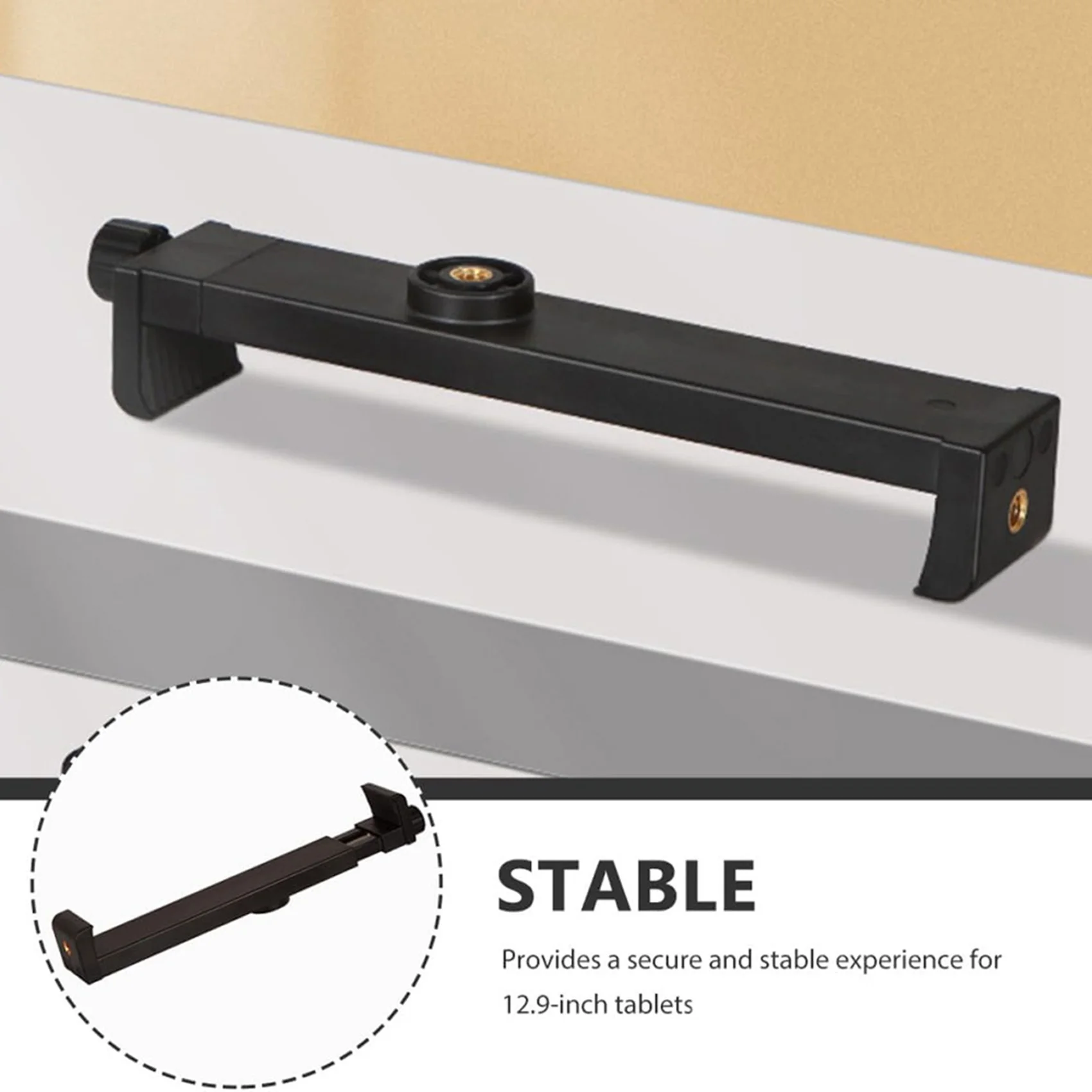 2X Tablet Holder For Tripod Mount Adapter For Tablet Black Tablet Holder For Monopod Tablet Attachment For Tripod