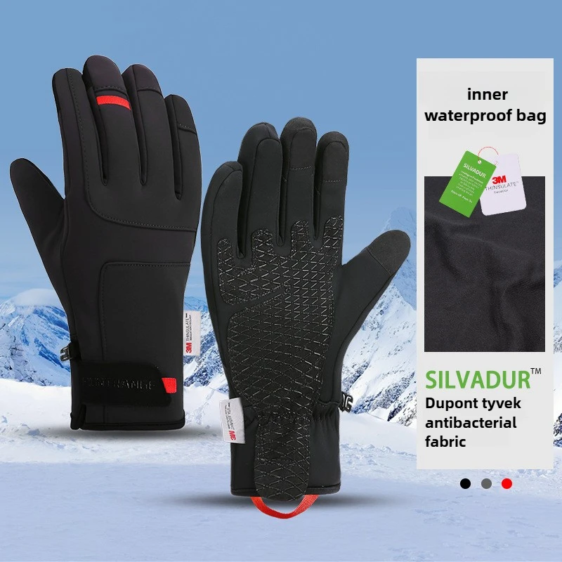 

Winter Ski Gloves Men Women Outdoor Cycling Sports Gloves 3M Thinsulate Waterproof Antibacterial Touch Screen Warm Gloves