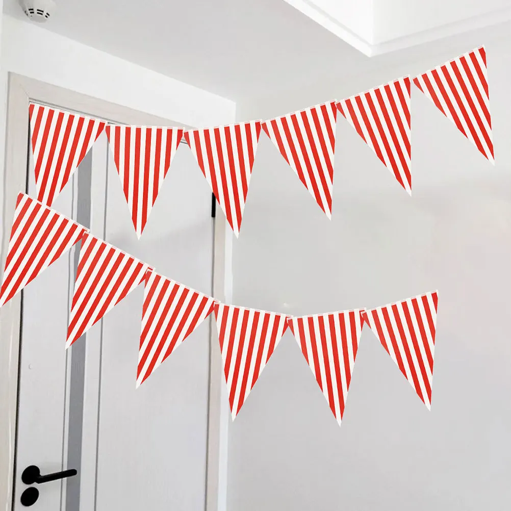 

4Pcs Carnival Trunk Or Treat Decorations Kit Circus Tent Banner Bright Colors Cheerful Patterns Party Essentials