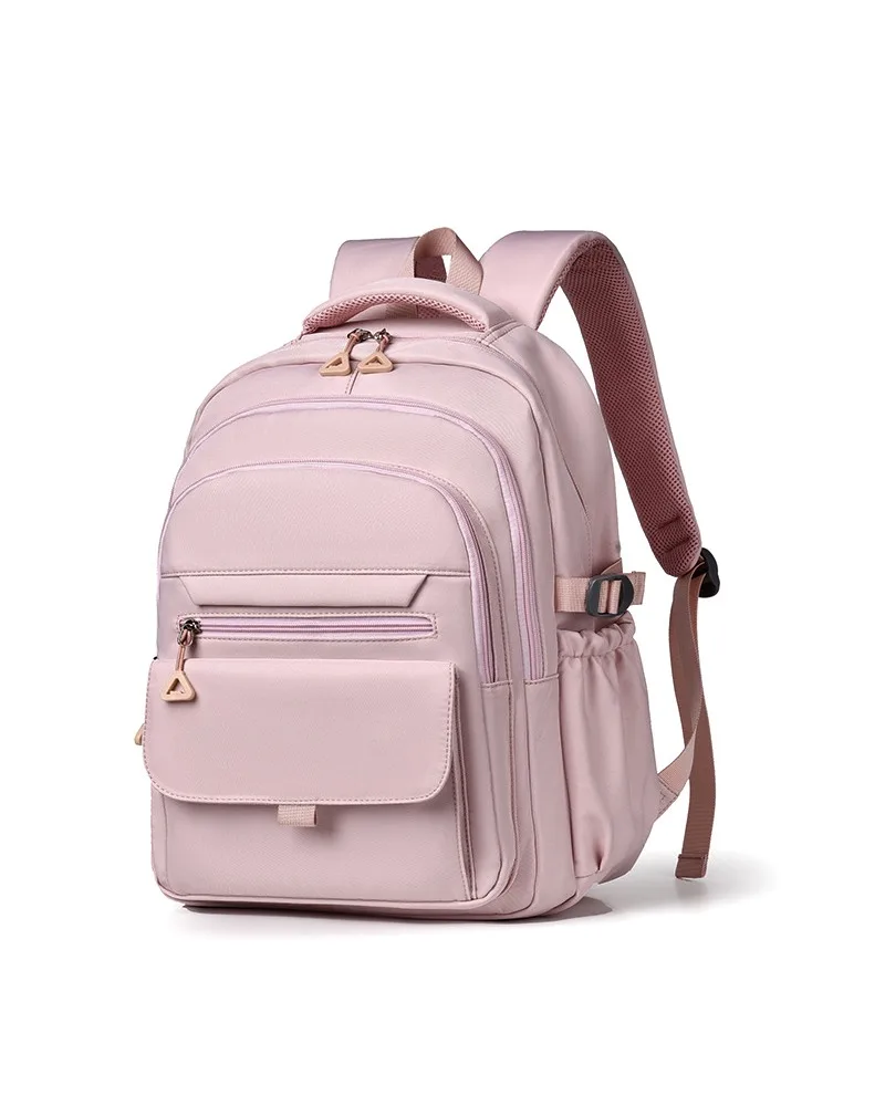 

Solid color versatile shoulder women's bag 15.6 inch Oxford cloth anti-splashing water junior high school college student