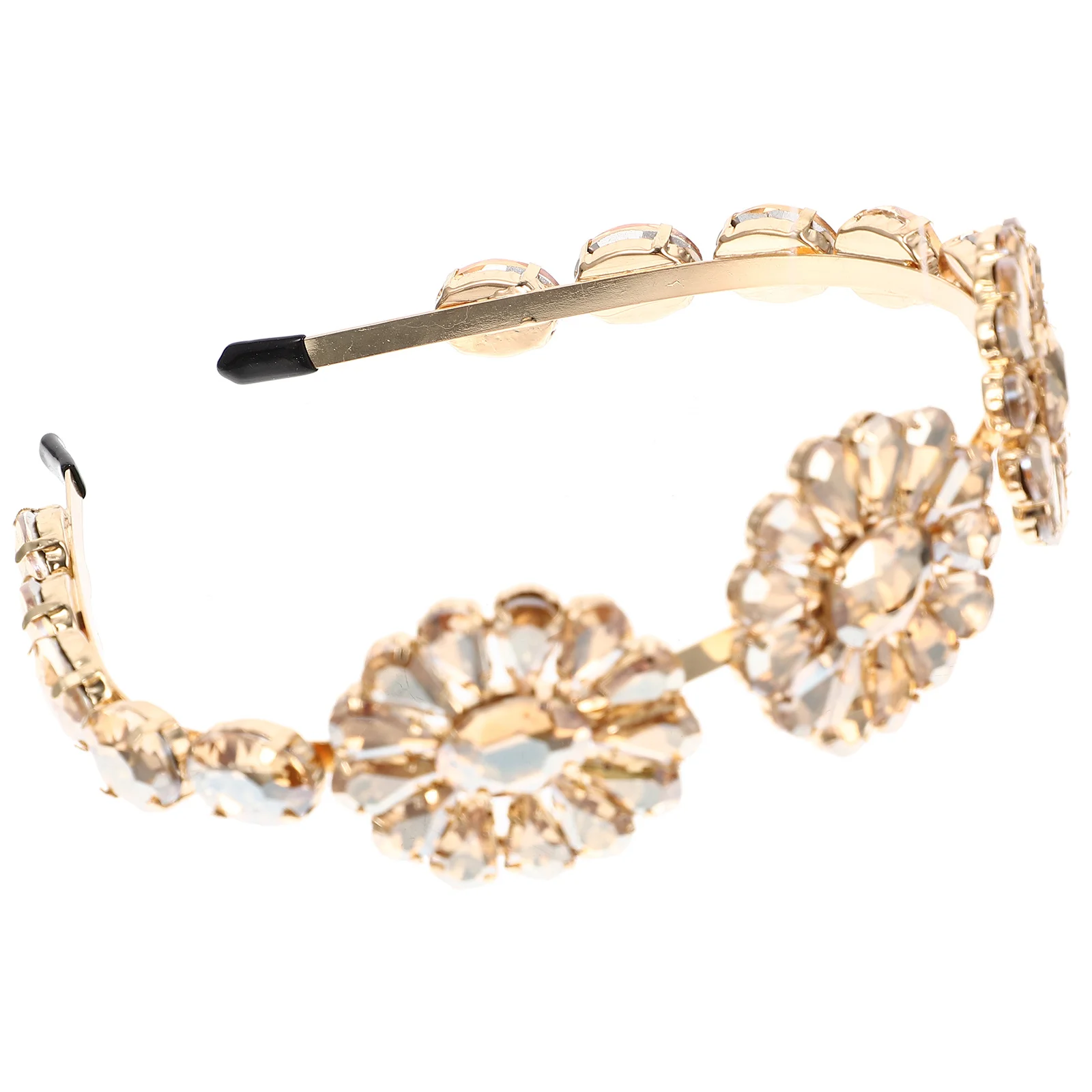 

Elegant Rhinestone Flower Headband Women Hair Accessory Party Festival Decor Bridal Hoops Gift Exquisite Headdress