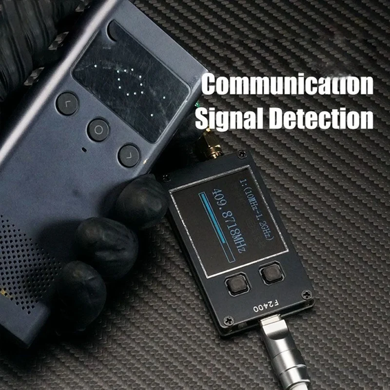 

F2400 Signal Frequency Tester, Phone Headset Bluetooth Wi-Fi Communication Transmitter Wireless Signal Fault Detector